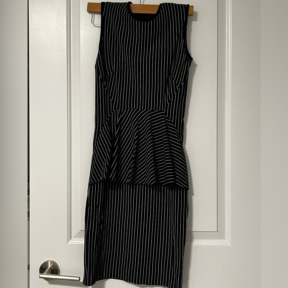 Stella McCartney pinstripe peplum dress